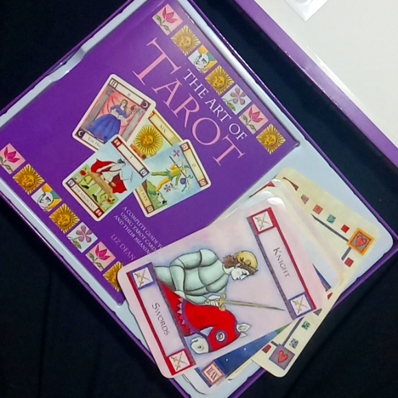 Rare 1991 OUT OF PRINT  Tarot  BOX Set by Liz Dean&Emma Garner ! Vintage tarot - Picture 2 of 4